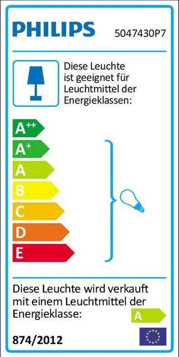 Energy Label Philips Hue Buckram Base (1000 lm, GU10)