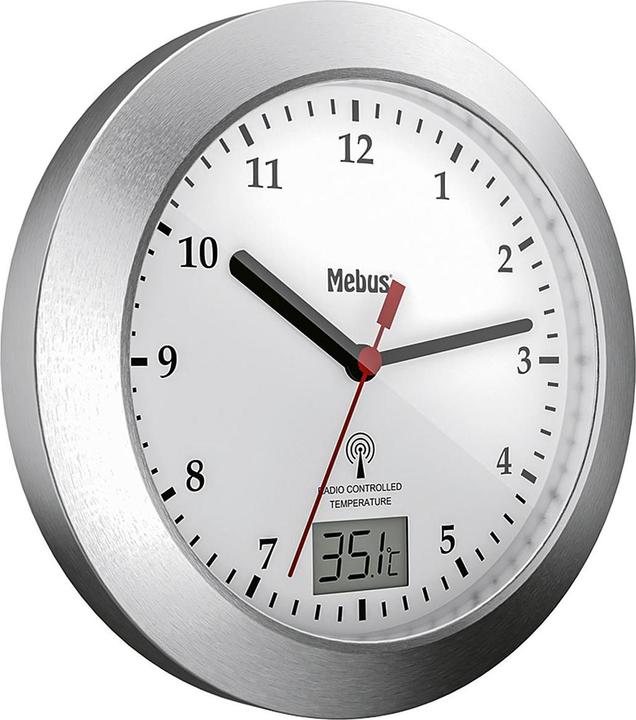 Mebus MEB radio-controlled bathroom timer w.SN sil (17 cm)