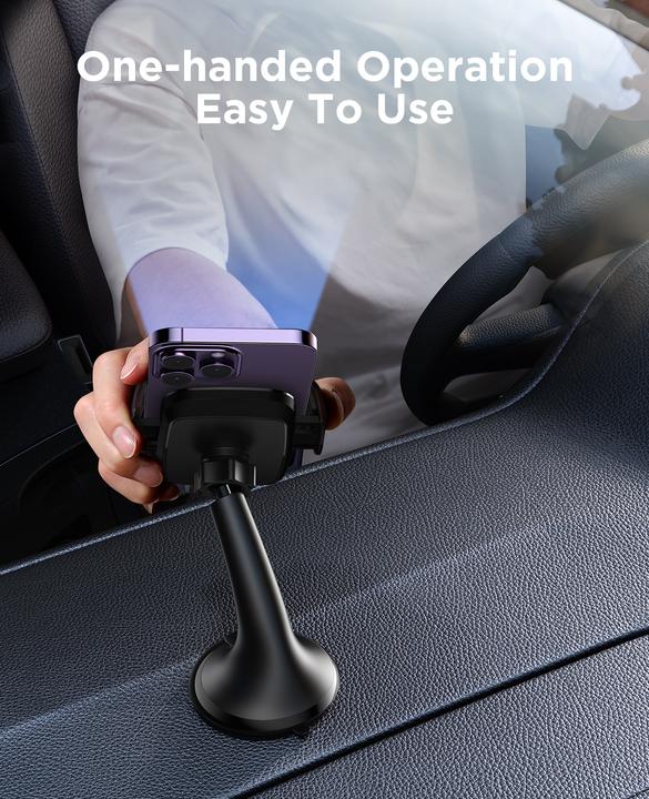 Immagine prodotto Joyroom Supporto per dispositivo mobile a 360° con ventosa per parabrezza e dashboard - Nero