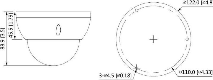 Produktbild Dahua CAMERA HDCVI 5MP IR DOME/HAC-HDBW1500R-Z-2712-S2 (2880 x 1620 Pixels)