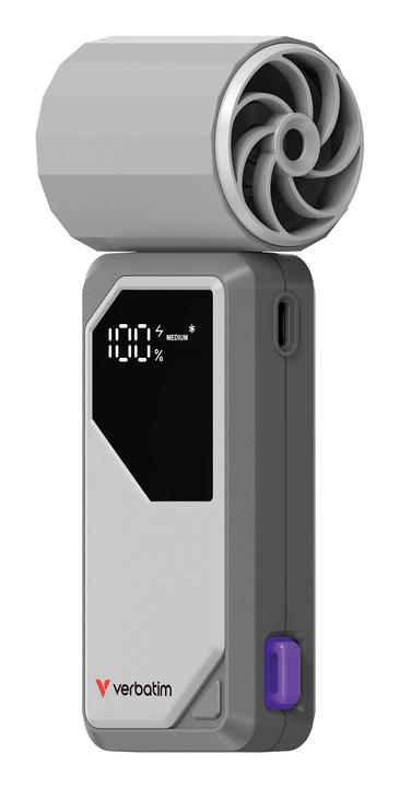 Actual product image Verbatim Handventilator Cool'n'Go AirJet grau/lila