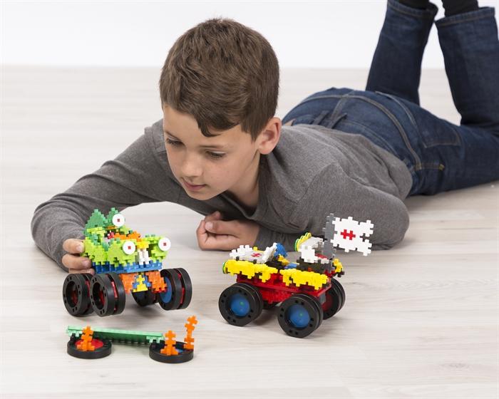 Actual product image Plus-Plus Creative Building Blocks Monster Trucks