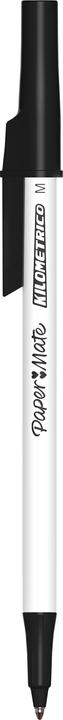 Produktbild Paper Mate Kugelschreiber Kilometrico Reycled M schwarz 50er Faltschachtel (Schwarz, 50 x)