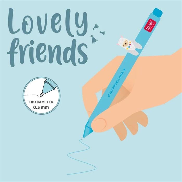 Image du produit Legami Stylo gel Roller Llama (Bleu ciel)