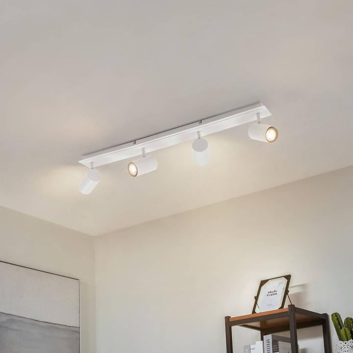 Immagine prodotto Lindby Faretto da soffitto Joffrey, 4 luci, 80 cm, bianco (GU10)