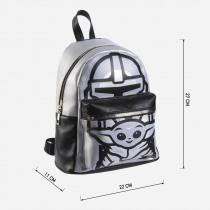 Actual product image The Mandalorian backpack casual fashion faux-lea
