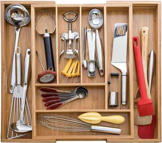 Actual product image Ruhhy Bamboo Kitchen Organizer