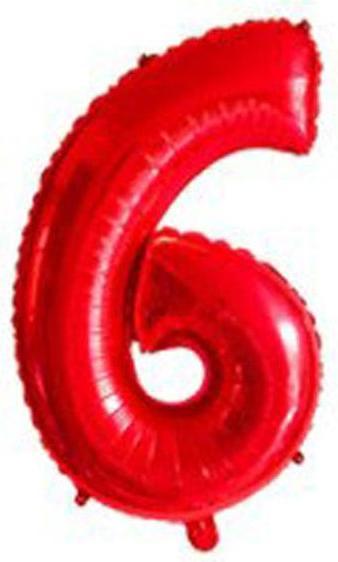 Produktbild MU Classic Zahlenballon 6 (80cm) (1 x)