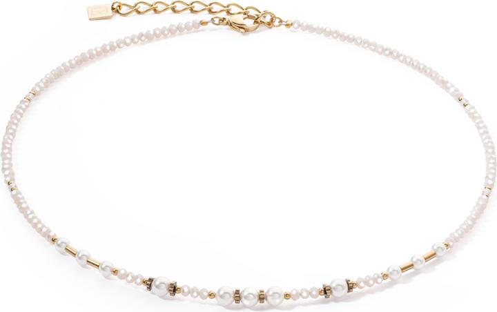 Coeur de Lion Halskette Little Twinkle Pearl Mix Weiss
