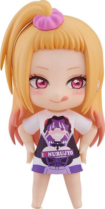 Actual product image Good Smile Company My Dress-Up Darling Nendoroid Action Figure Marin Kitagawa: Slippery Girls Full Graphic T-Shirt