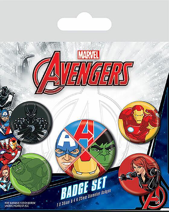 Immagine prodotto Pyramid Marvel confezione 5 distintivi Avengers Assemble