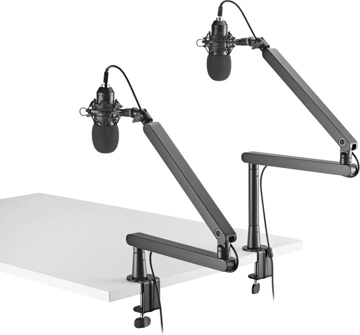 Actual product image Deltaco Gaming Low-profile table mount for streaming microphones