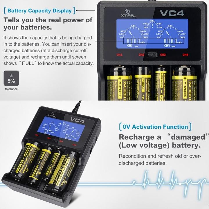 Actual product image AccuCell VC4 (1 pcs., Chargers without battery)