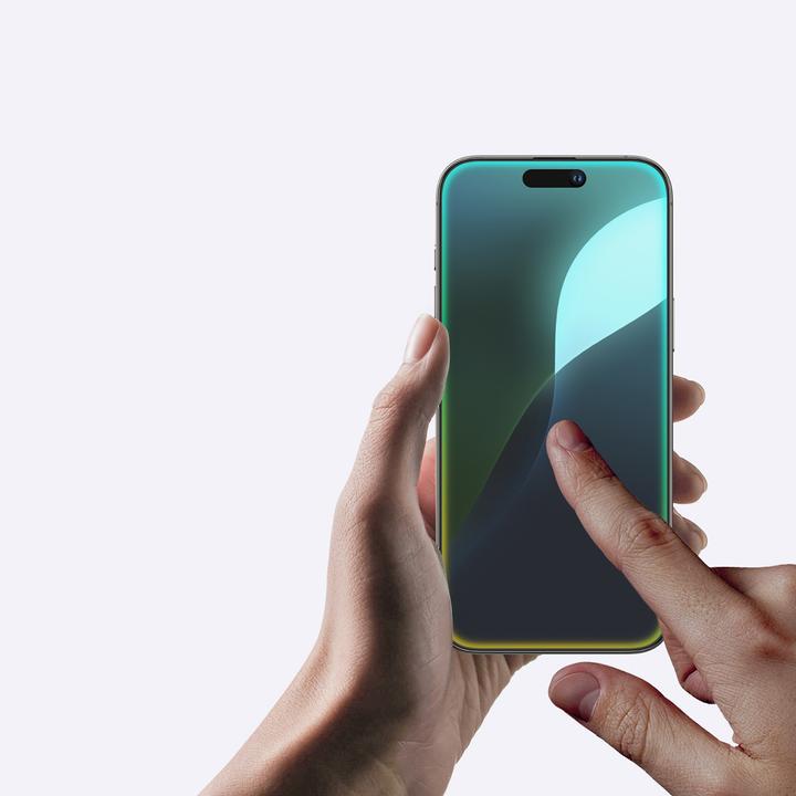 Actual product image Amazingthing Titan Matte Glass Panzerglas für iPhone 16 (1 Piece, Apple iPhone 16)