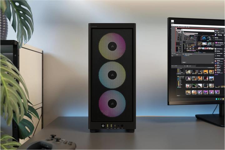 Actual product image Corsair iCUE 2000D RGB AIRFLOW Black (Mini-ITX)