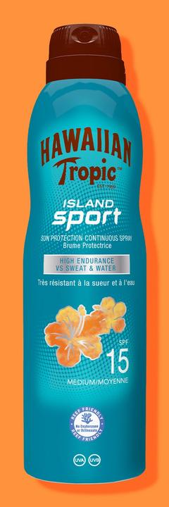 Produktbild Hawaiian Tropic ISLAND SPORT ultra-light SPF15 spray 220 ml (Sonnenspray, SPF 15, 220 ml)