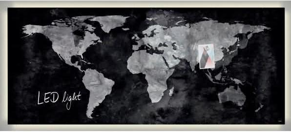 Actual product image Sigel artverum® Glass Magnet Board (Magnet board, 130 x 55 cm)