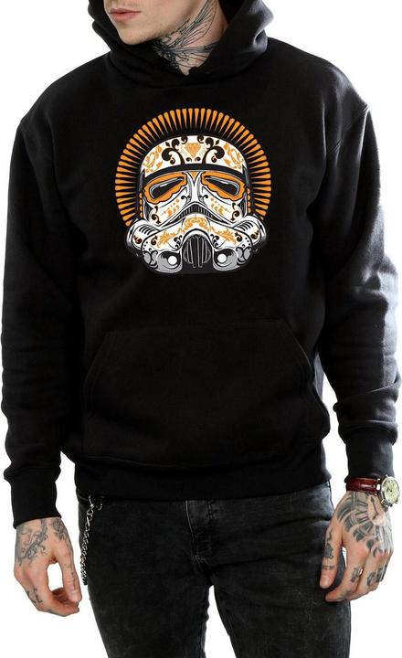 Immagine prodotto Star Wars Stormtrooper Dia De Los Muertos Felpa con Cappuccio Uomo (S)