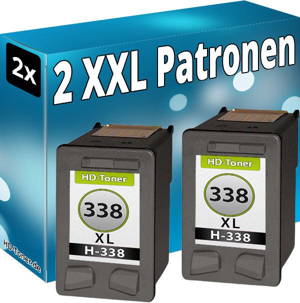 Image du produit Druckfuxx 2x TINTE PATRONEN für HP 338 XL OfficeJet 6205 6210 7210 7310 7410 H47