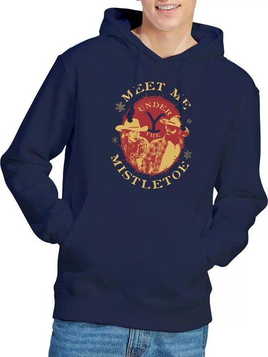 Immagine prodotto Yellowstone Meet Me Under The Mistletoe Felpa con Cappuccio Natale Uomo (S)