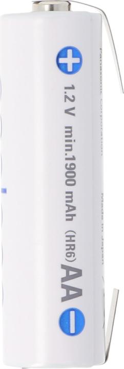 Actual product image Panasonic Akku Eneloop BK-3MCC Mignon AA mit Lötfahne in U-Form (1 pcs., AA, 2000 mAh)