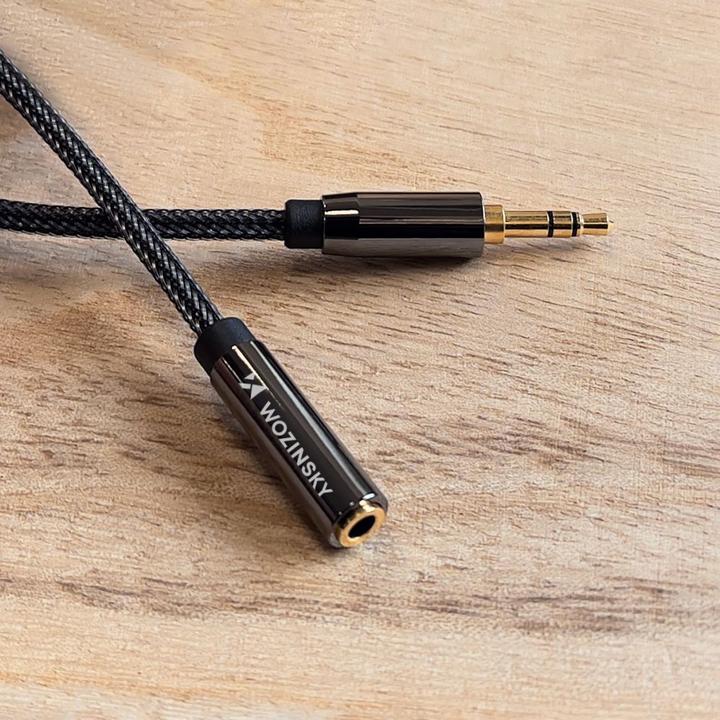 Produktbild Wozinsky mini jack extension cable (female-male) AUX extension 3 m black (3 m)
