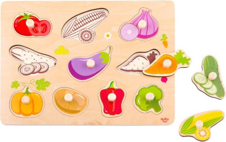 Actual product image Tooky Toy puzzle en bois TY855 légumes