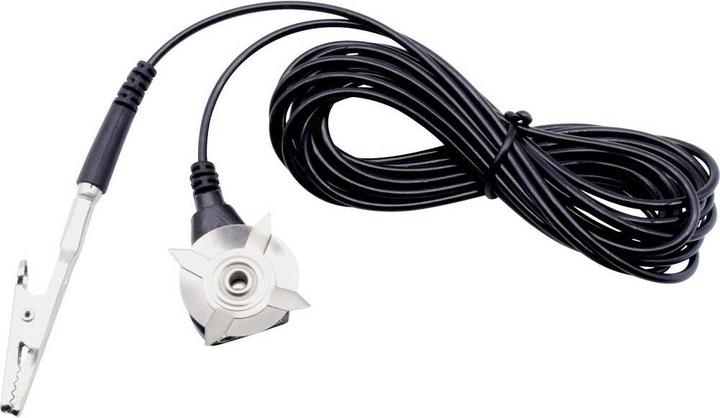 Produktbild Quadrios ESD-Erdungskabel 3.60 m Klemme, Druckknopf 10 mm, Buchse, Krokodilklemme (Statikschutz)