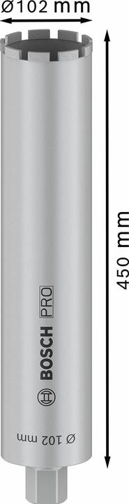 Produktbild Bosch Professional Zubehör PRO Core Cutter wet, 102 x 450 mm, 1 1/4-Zoll-UNC (102 Millimeter)