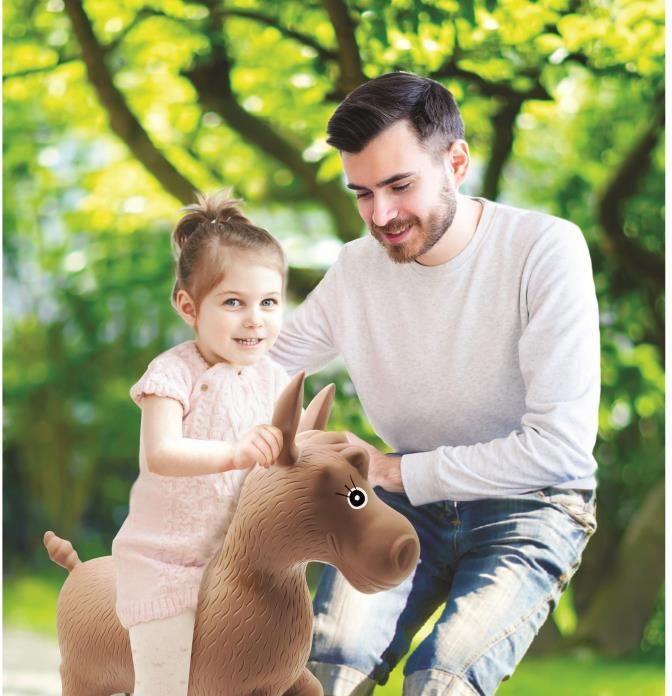 Actual product image Lexibook Inflatable Jumping Plush Horse (BGP050)