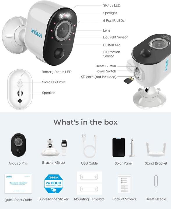 Actual product image Reolink Argus 3 Pro (2560 x 1440 (WQHD))