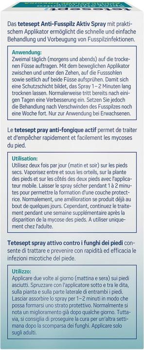 Produktbild Tetesept Anti Fusspilz (Fusscrème & Fussgel, 25 ml)