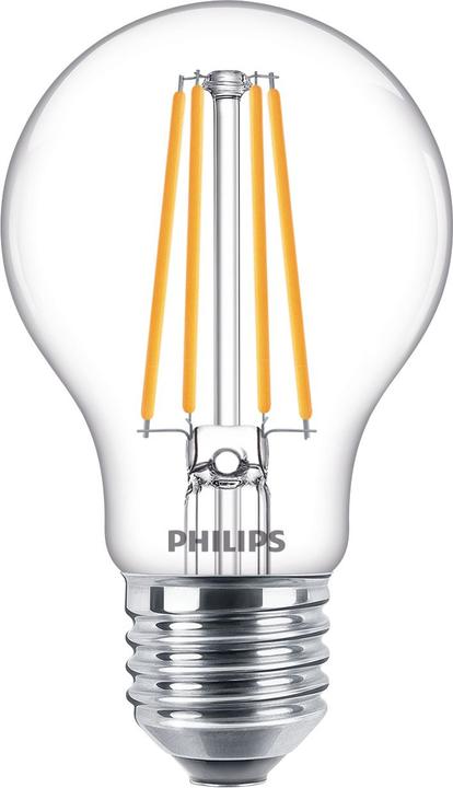 Philips LED Lampe E27 3er Set 75W 2700K Filament (E27, 8.50 W, 1055 lm, 3 x, E)