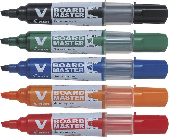 Image du produit Pilot BG Set VBoard Master Medium Wedge tip à 5 ass. (Multicolore, 5.20 mm, 5 x)