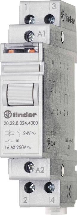 Actual product image Finder Impulse switch Top-hat rail 20.22.8.110.4000 2 NO contacts 110 V/AC 1