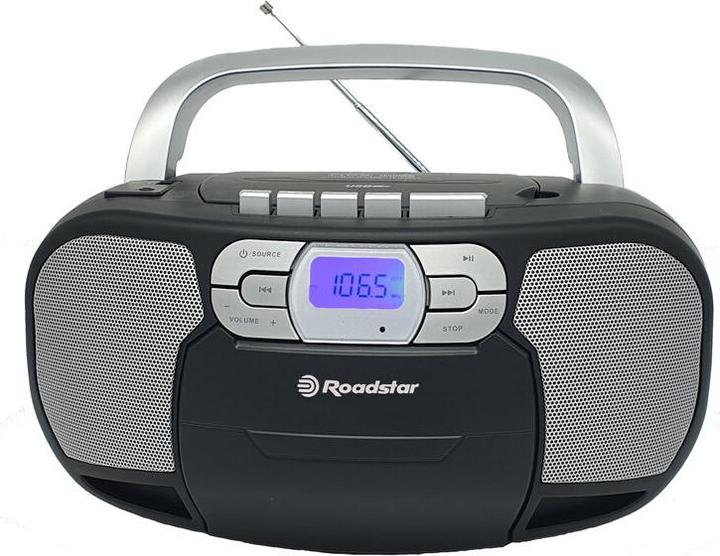 Image du produit Roadstar Lecteur avec radio CD/cassette RCR-4635UMPBK (VHF, FM, PLL)