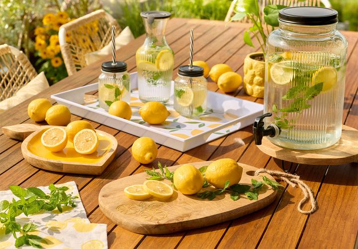 Produktbild Zeller Present Glaskaraffe mit Silikondeckel 1.2 l ø 11x25.5 cm (1.20 l)