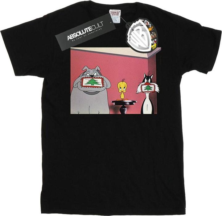 Looney Tunes Christmas Postcard TShirt (M)
