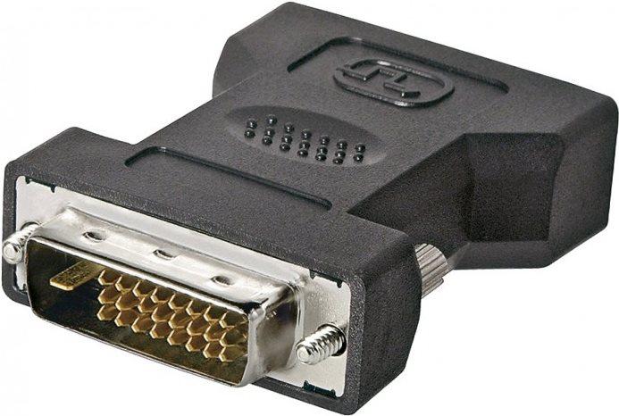 Produktbild Tecline Wentronic Goobay DVI-I/DVI-D Adapter, DVI-I Buchse Dual-Link (24+5-Pin), Schwarz (DVI)