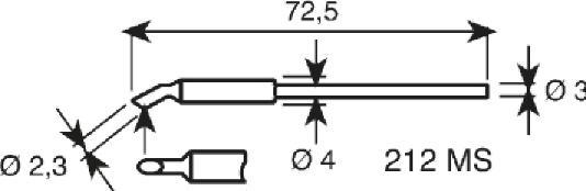 Image du produit Soldertip lead free ERSADUR 1.6mm (Panne de soudure)