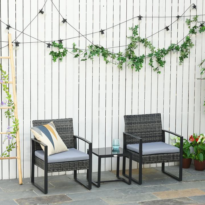 Produktbild Outsunny Polyrattan Sitzgruppe als 5-tlg. Set
