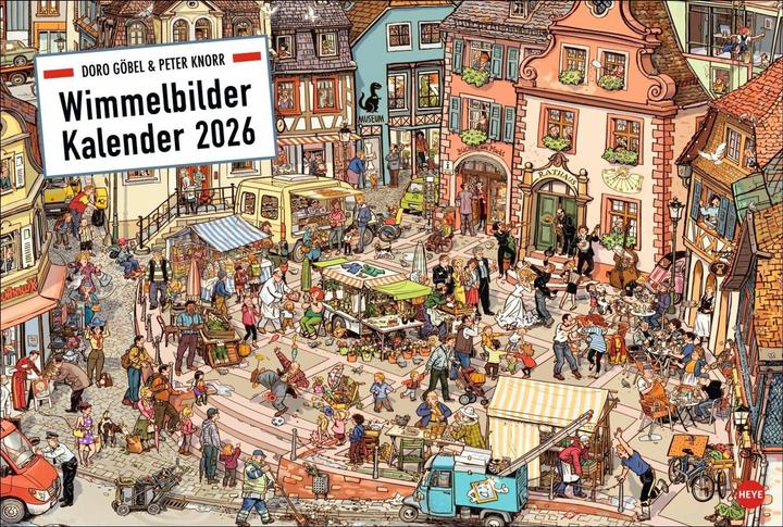 Actual product image Göbel & Knorr Wimmelbilder Edition Kalender 2026 (58 x 39 cm, German)