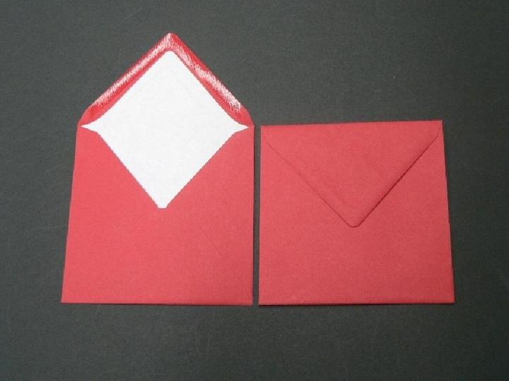 Actual product image Blanke Envelopes 164x164mm 100g/sqm gummed PU=100 pieces red (100 x)