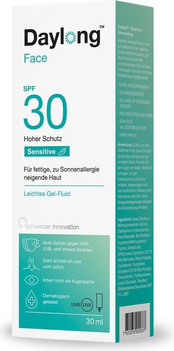 Image du produit Daylong Visage (Crème solaire visage, SPF 30, 30 ml, 58 g)