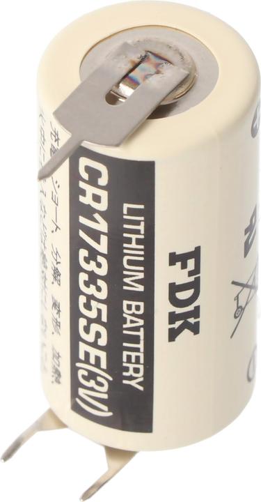 Actual product image FDK Sanyo Lithium Batterie CR17335 SE Size 2/3A, 3er Print Lötfahnen, Rastermass 7,6mm (3 pcs., 17335, 1800 mAh)
