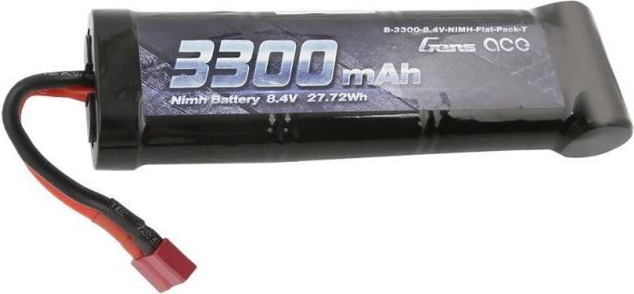Immagine prodotto Gens Ace Batteria Gens NiMH 8.4V 3300mAh 7 celle piatte (8.40 V, 3300 mAh)
