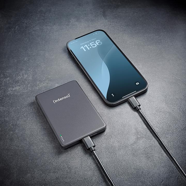 Produktbild Intenso Magn. Wireless Powerbank MW10000 10000 mAh Grey (10000 mAh, 20 W)