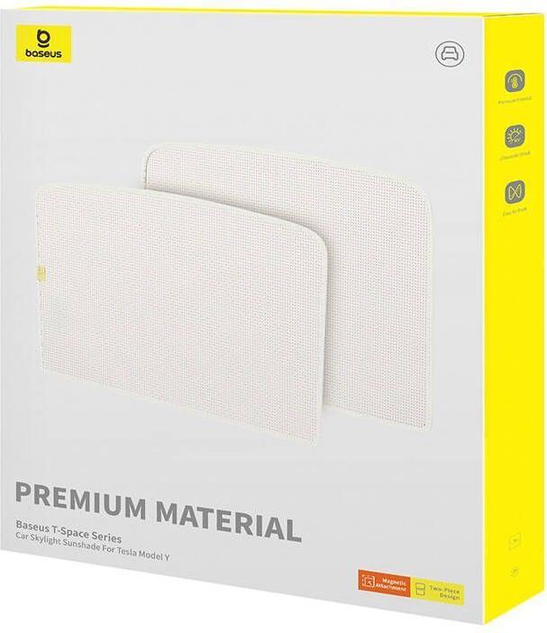 Immagine prodotto Baseus Parasole per Tesla Model Y T-Space Series - strato singolo (bianco)