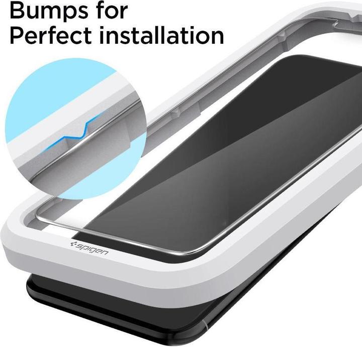 Produktbild Spigen Tempered Glass Alm Glas.Tr Slim 2-Pack Iphone 11 (2 Stück, Apple iPhone 11)