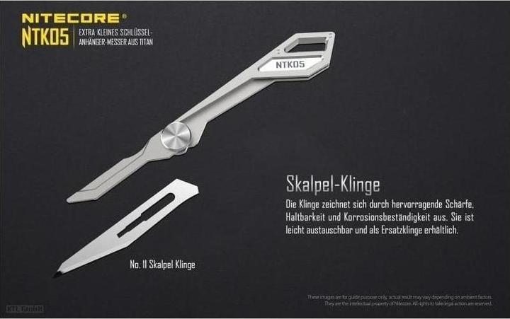 Produktbild Nitecore Titan Knife NTK05 (4.20 cm)